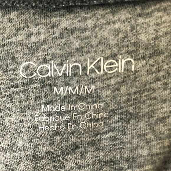 Calvin Klein Gray Velvet side line size M - Picture 8 of 9